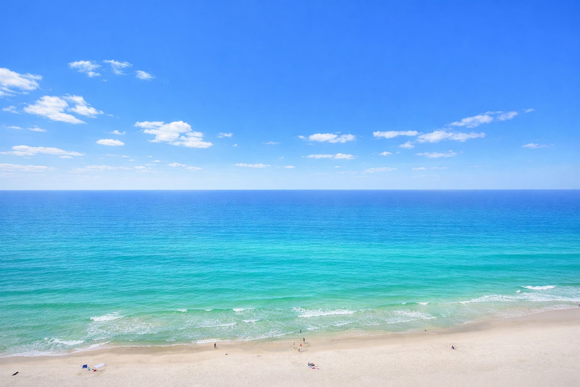 Panoramic emerald coast view from the 16th floor