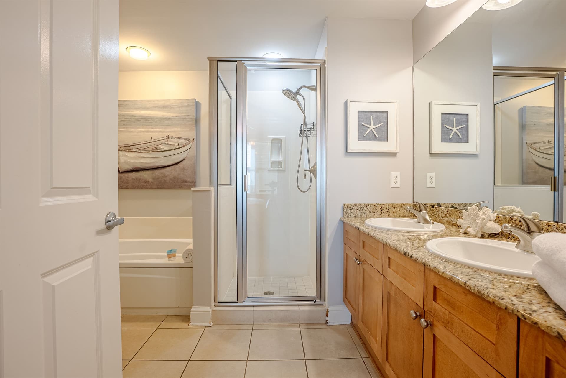 Primary bathroom with walk-in shower